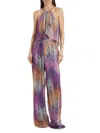 Ramy Brook Women's Leora Tie-dye Dotted Jumpsuit In Multi
