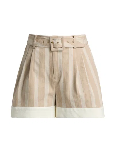 Ramy Brook Lillia Cotton Belted Mini Short In White