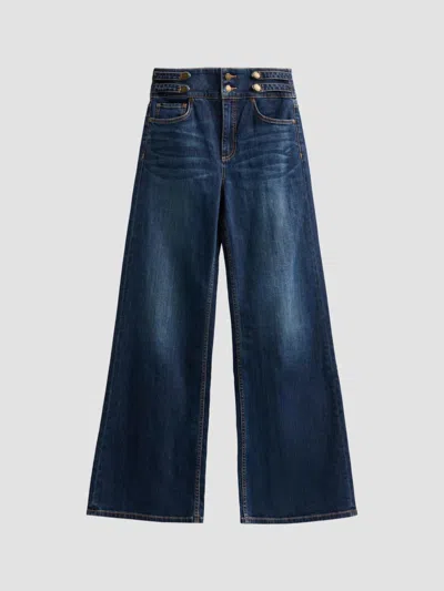 Ramy Brook Women's Liv Wide-leg Jeans In Dark Rinse