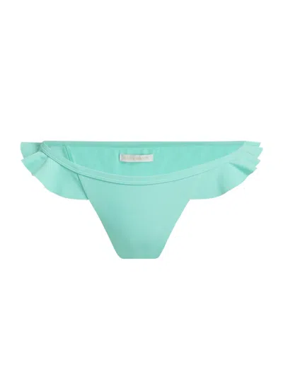 Ramy Brook Women's Loretta Ruffled Bikini Bottom In Green
