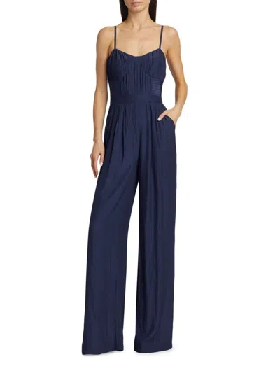 Ramy Brook Women's Loretta Wide-leg Jumpsuit In Blue