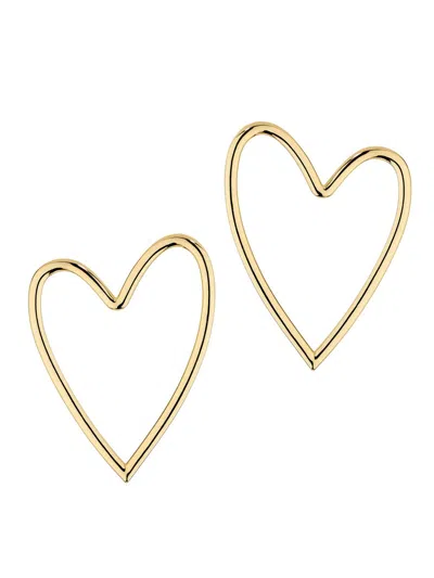 Ramy Brook Women's Lover Love Goldtone Heart Stud Earrings In Pattern