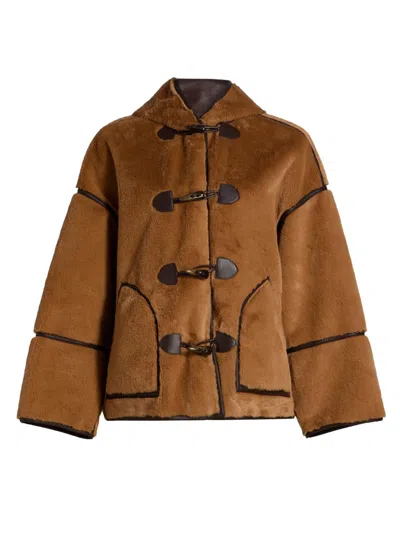 Ramy Brook Women's Lucy Faux-fur Hooded Jacket In Brown