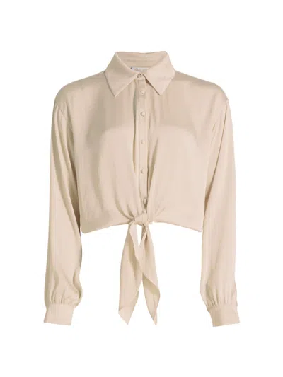 Ramy Brook Women's Luna Tie-waist Top In Neutral