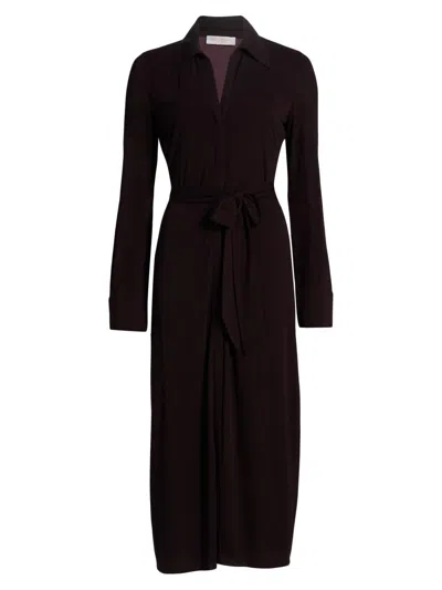 Ramy Brook Women's Lydia Jersey Midi-shirtdress In Brown