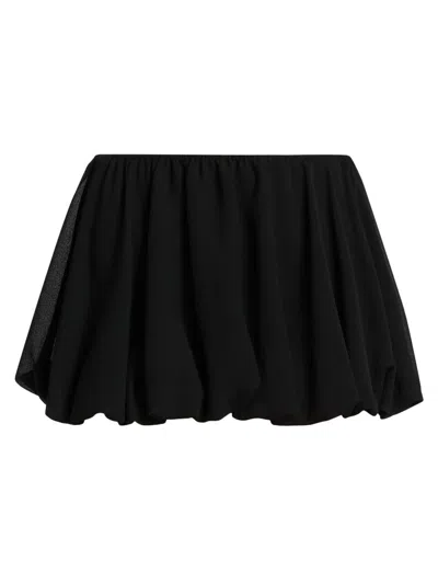 Ramy Brook Women's Maddy Pleated Miniskirt In Black
