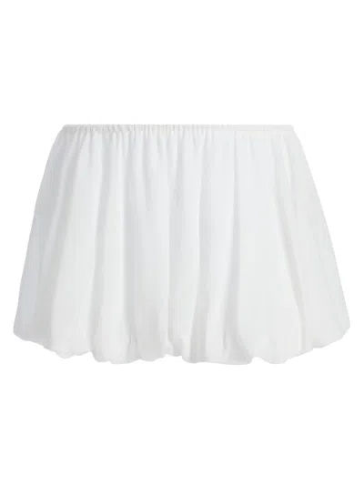Ramy Brook Women's Maddy Pleated Miniskirt In White