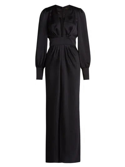 Ramy Brook Women's Madelane Floor-length Gown In Black