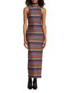 Ramy Brook Women's Madilyn Chevron-knit Maxi Dress In Multi Combo Chevron Rib