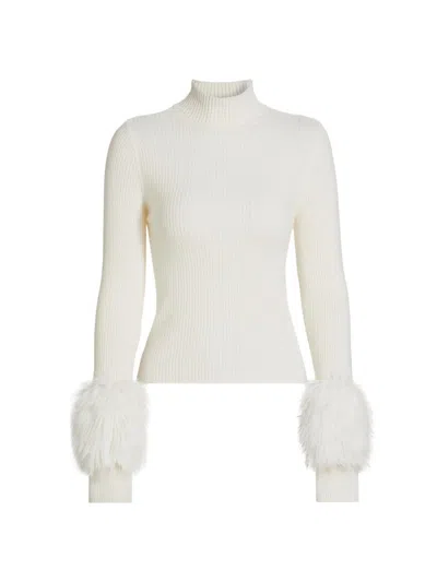 Ramy Brook Women's Magnus Rib-knit Merino-wool Turtleneck Sweater