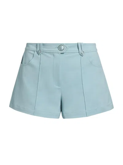 Ramy Brook Women's Marco Solid Shorts In Blue