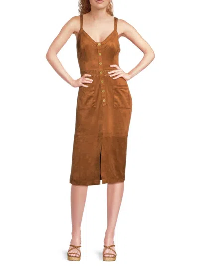 Ramy Brook Women's Margery A-line Midi-dress In Brown