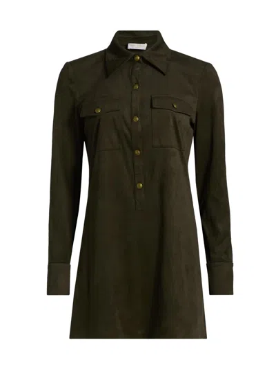 Ramy Brook Women's Maria Button-front Mini-shirtdress In Green