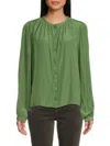 Ramy Brook Women's Maria Roundneck Shirt In Spruce