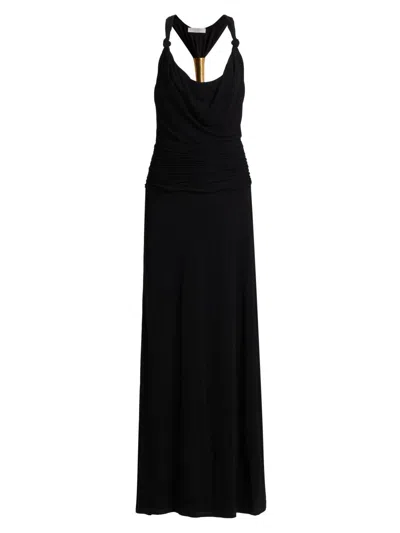 Ramy Brook Women's Mariah Hardware Racerback Gown In Black