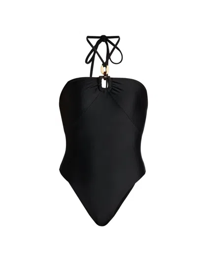 Ramy Brook Women's Marjorie Halterneck One-piece Swimsuit In Black