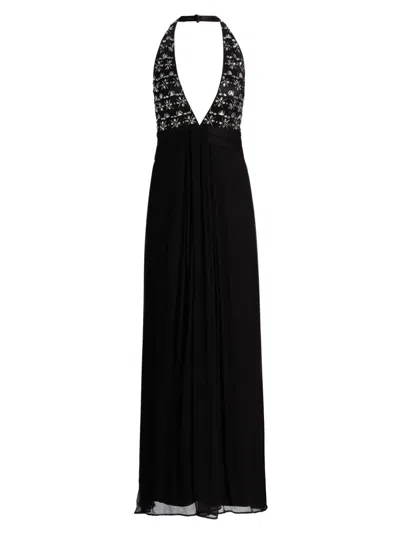 Ramy Brook Women's Martina Halterneck Gown In Black