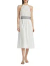 Ramy Brook Women's Melanie Smocked Cotton Midi-dress In White