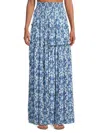 Ramy Brook Mertie Coverup Maxi Skirt In Spring Navy