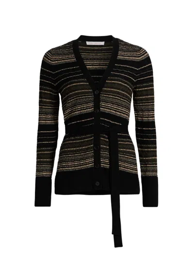 Ramy Brook Women's Michelle Striped Wool-blend Cardigan In Multi