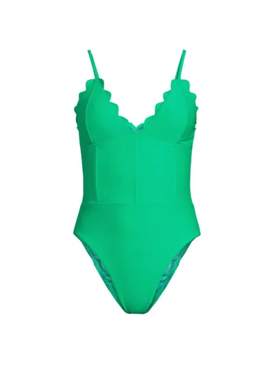 Ramy Brook Mikayla One-piece Swimsuit In Palm Green