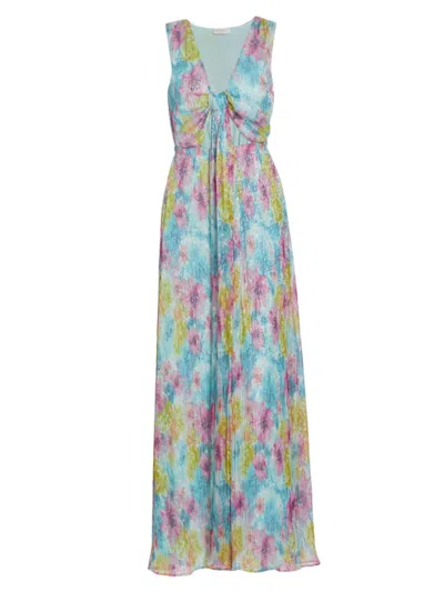 Ramy Brook Women's Mila Watercolor Maxi Dress In Lime Multi