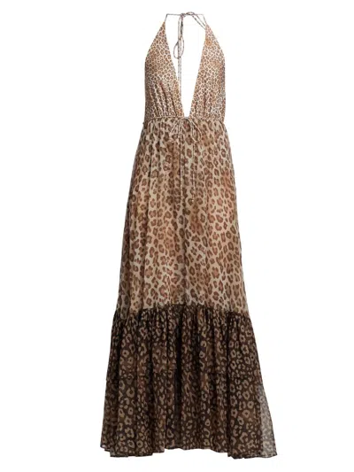 Ramy Brook Milena Printed Dress In Brown