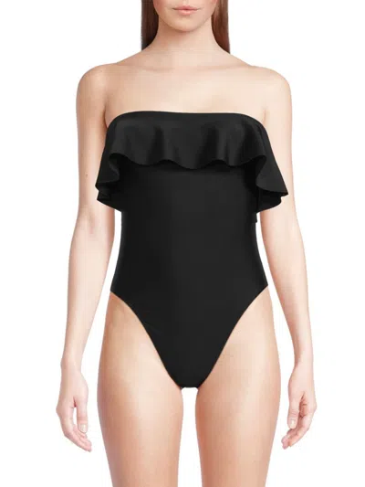 Ramy Brook Women's Minna Ruffled One-piece Swimsuit In Black