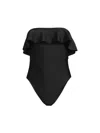 Ramy Brook Women's Minna Ruffled One-piece Swimsuit In Black