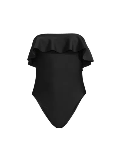 Ramy Brook Women's Minna Ruffled One-piece Swimsuit In Black