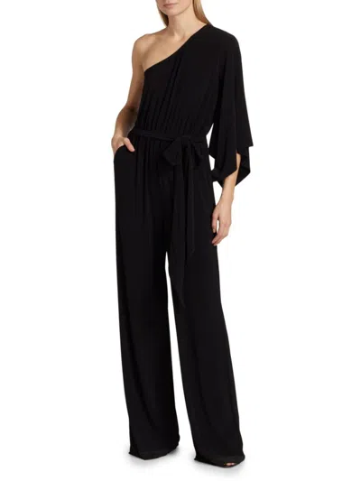 Ramy Brook Women's Miranda One-shoulder Jumpsuit In Black