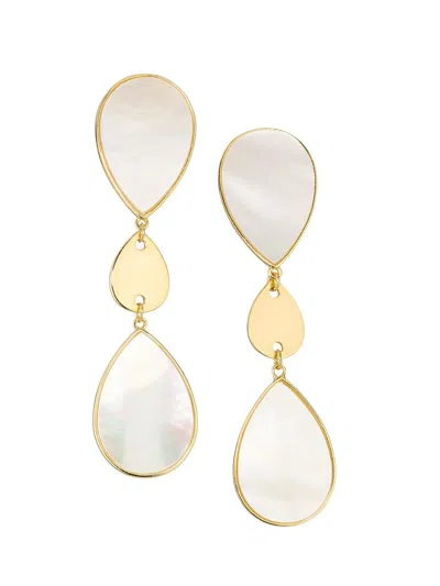 Ramy Brook Women's Mother-of-pearl Kari Goldtone Drop Earrings In Metallic