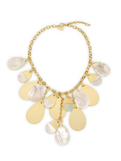 Ramy Brook Women's Mother-of-pearl Karina Goldtone Charm Necklace In Metallic