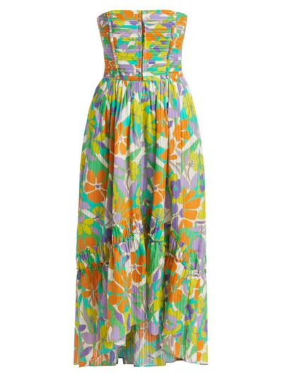 Ramy Brook Women's Murphy Floral Strapless Midi-dress In Multi