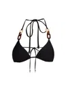 Ramy Brook Women's Nancy Halterneck Bikini Top In Black