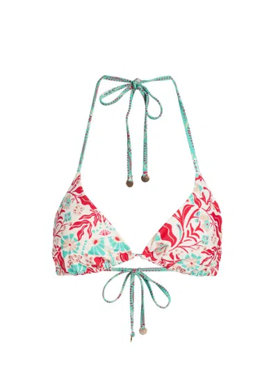 Ramy Brook Printed Nikoleta Bikini Top In Pink