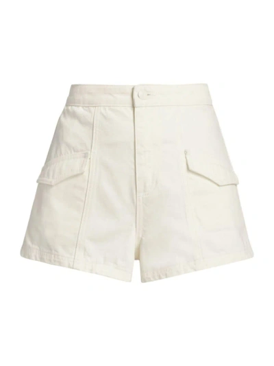 Ramy Brook Women's Nova Cotton High-rise Shorts In White