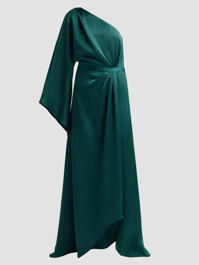 Ramy Brook Women's Opal One-shoulder A-line Gown In Green