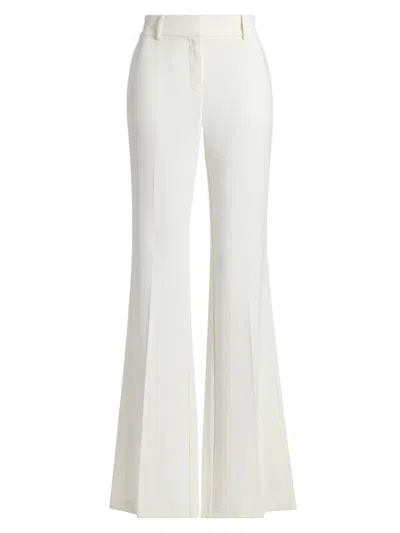 Ramy Brook Women's Orian Pleated Flare-leg Pants In White