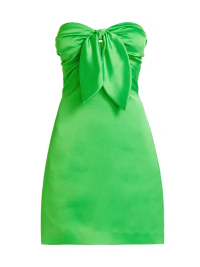 Ramy Brook Women's Orion Bow Minidress In Green