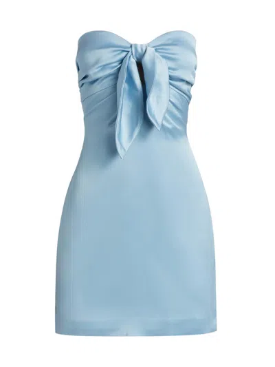Ramy Brook Women's Orion Bow Minidress In Blue