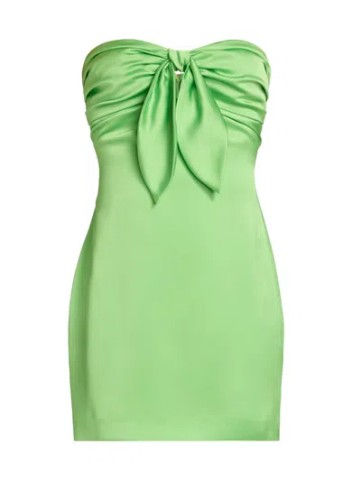 Ramy Brook Women's Orion Bow Minidress In Green