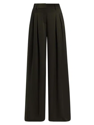 Ramy Brook Women's Oscar Pleated Wide-leg Pants In Black