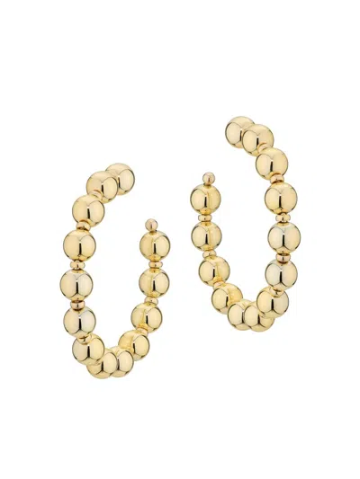 Ramy Brook Women's Paola Beaded Hoop Earrings In Gold