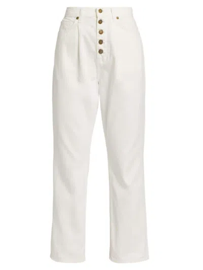 Ramy Brook Women's Pearle High-rise Cropped Jeans In White