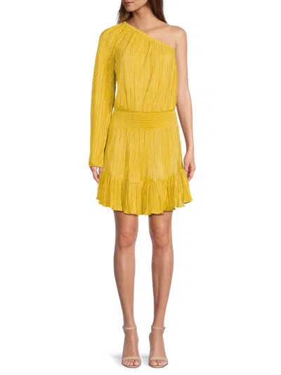 Ramy Brook Women's Raashi One-shoulder Minidress In Yellow