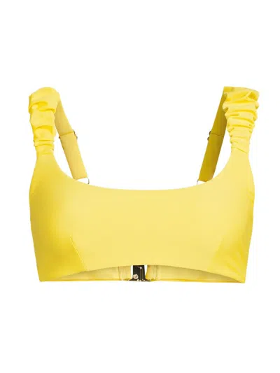 Ramy Brook Women's Rachel Bikini Top In Yellow
