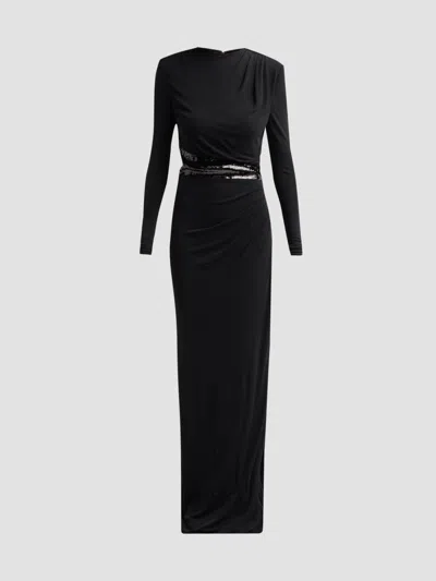 Ramy Brook Women's Samantha Sequin-belt Gown In Black