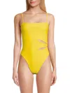 Ramy Brook Sevyn Cutout One-piece Swimsuit In Citrine