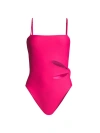 Ramy Brook Women's Sevyn Cut-out One-piece Swimsuit In Perfect Pink